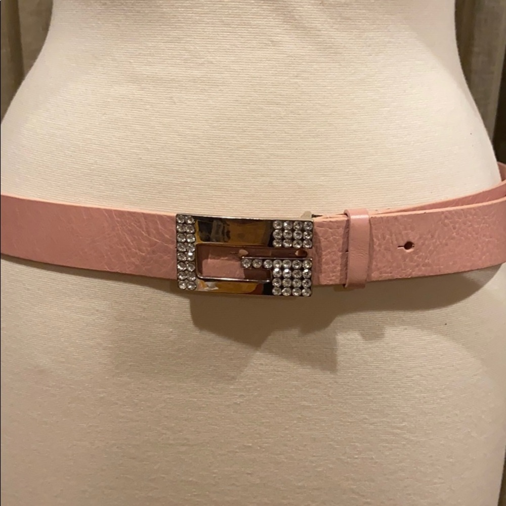Guess Pink Leather Belt